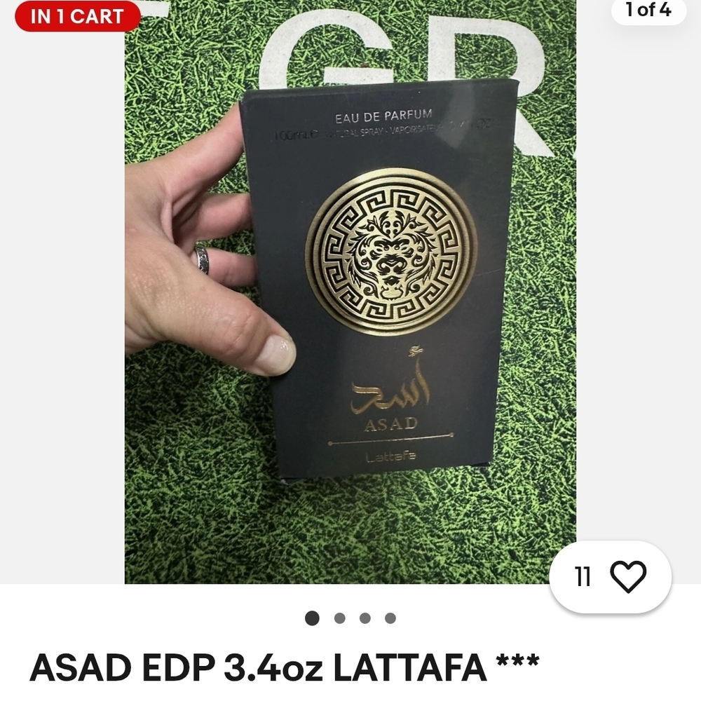 Lattafa Asad Eau de Parfum for Men - Black & Gold